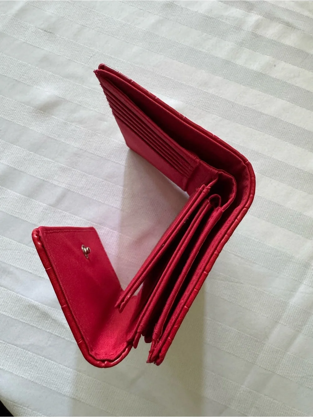 Red Croc-Embossed Women's Wallet by Safe Keeper